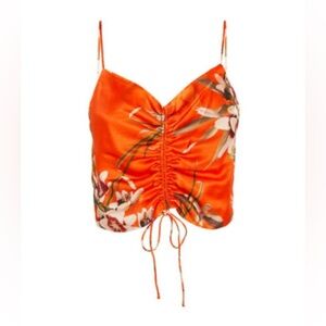 All Saints Vivid Orange Blouse Size 4